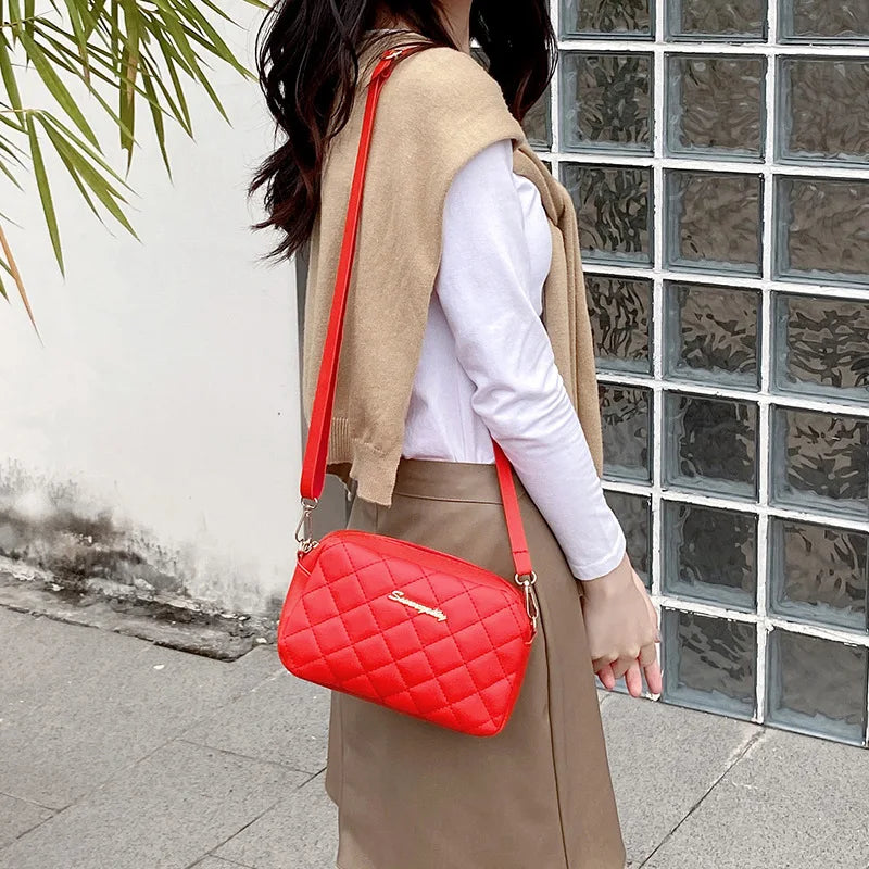 2023 Tassel Small Messenger Bag for Women Trend Lingge Embroidery Camera Female Shoulder Bag Fashion Chain Ladies Crossbody Bags