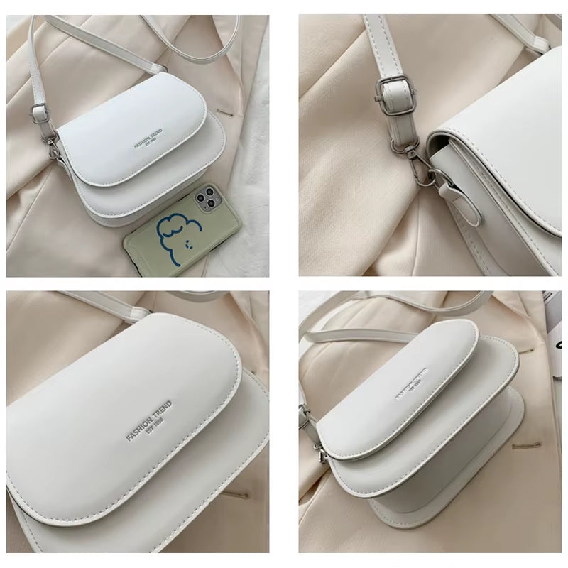 Fashion Trend Crossbody Bags for Women Solid Flap Shoulder Bag Designer Handbags and Purses Small Women Messenger Bags